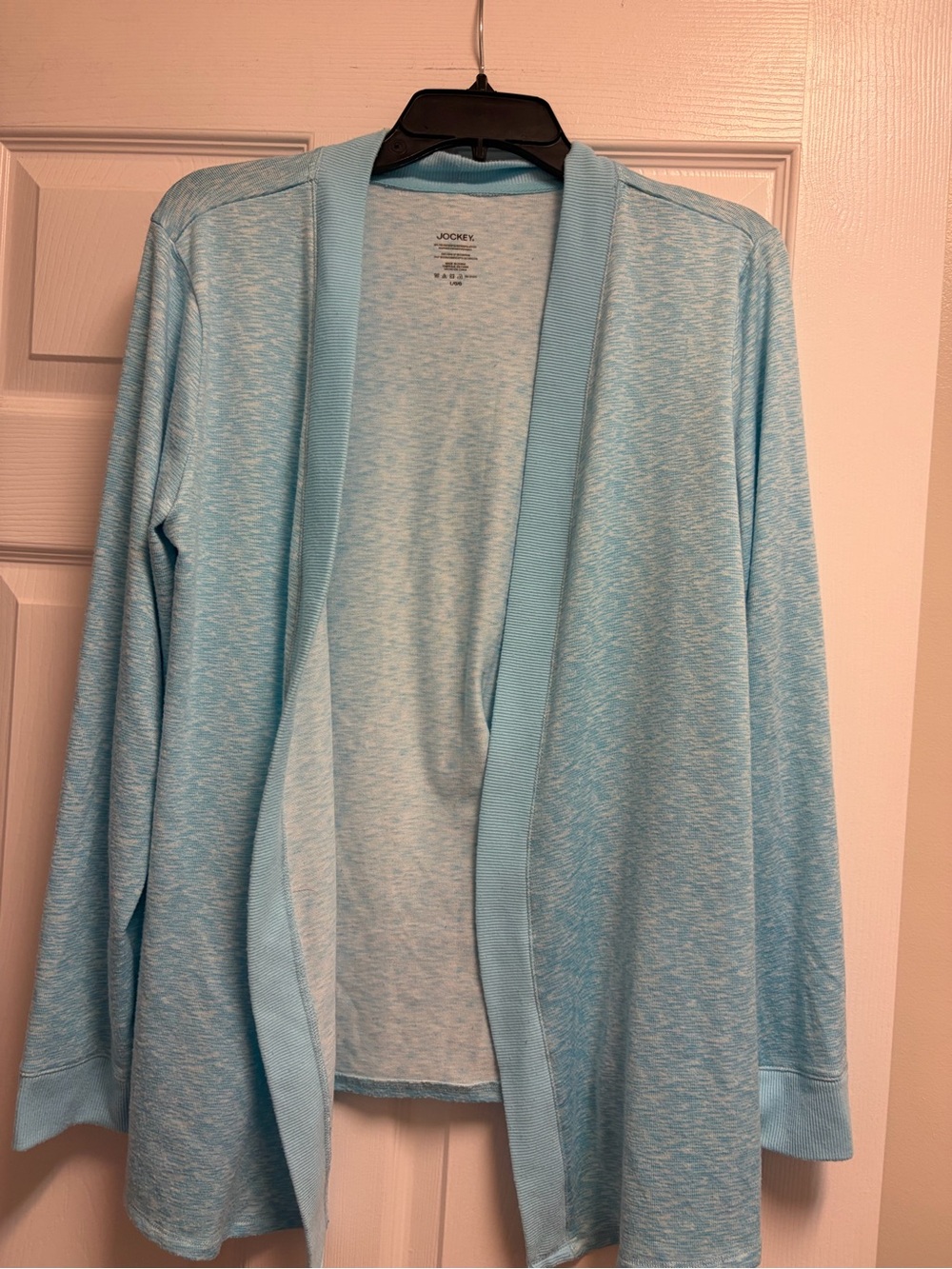 Jockey Light Blue Open-Front Cardigan